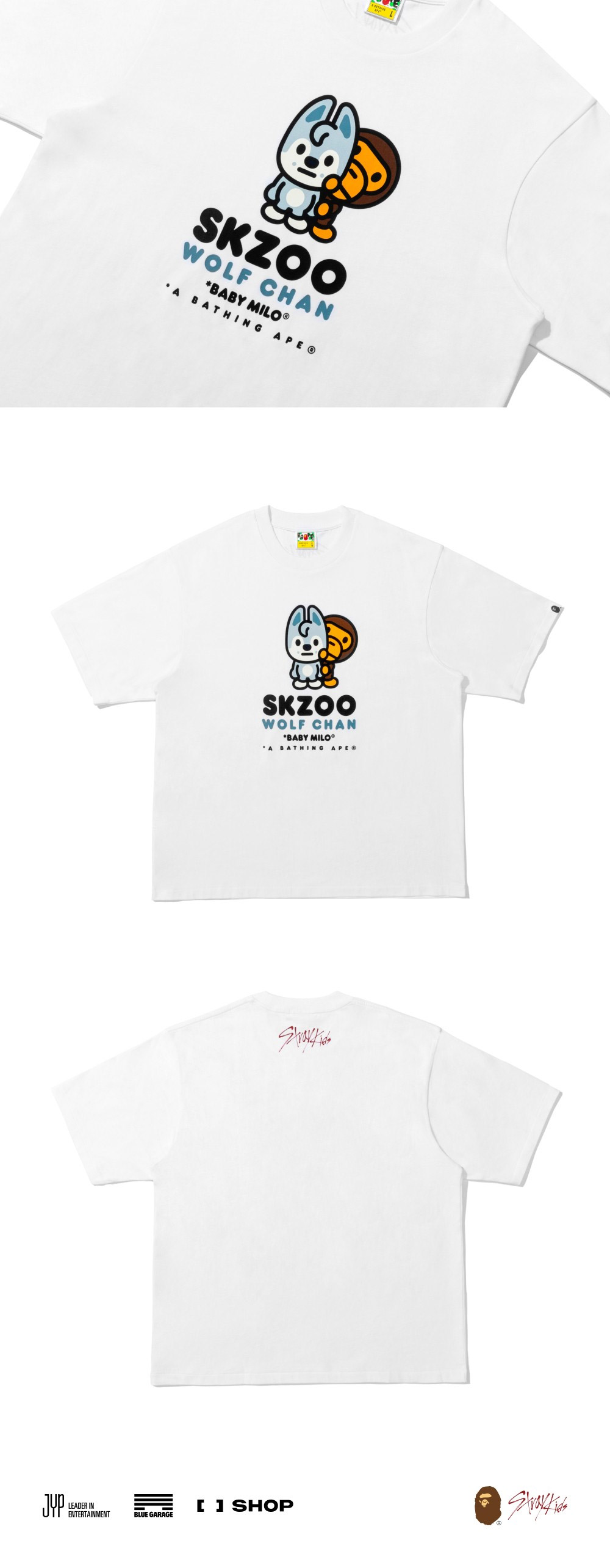 Stray Kids x BAPE Goods - BABY MILO TEE kpoptown.com